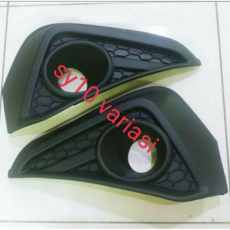 Cover foglamp all new Rush tipe G &  Terios tips X 2018-2022  mobil TRD hitam