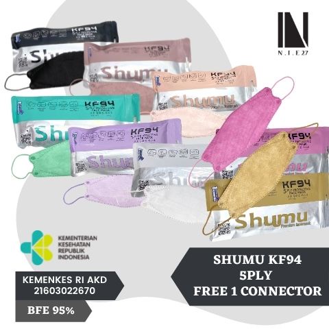 SHUMU Masker KF94 ORIGINAL 10Pcs 5ply Kemenkes Medis Medical