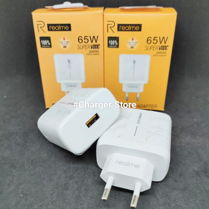 Adaptor Batok Charger Realme 65W 6.5A SUPER VOOC DART