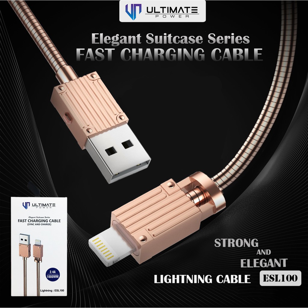 Data cable Lightning Fast Charging 1M Ultimate Power Elegant Suitcase Series Cable ESL100