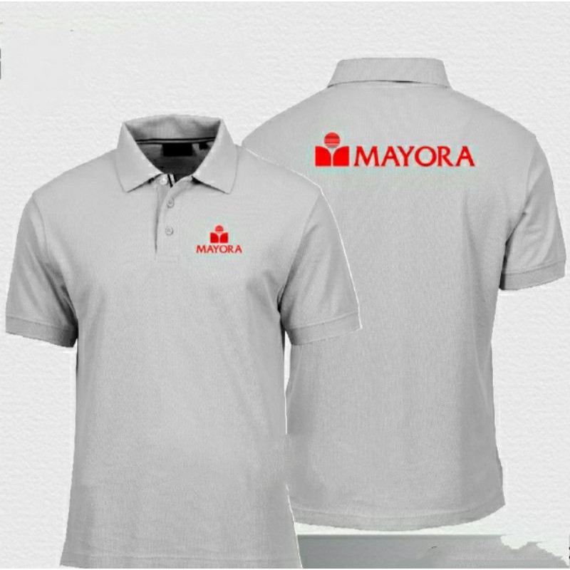 Kaos mayora Kaos PT mayora full bordir depan belakang