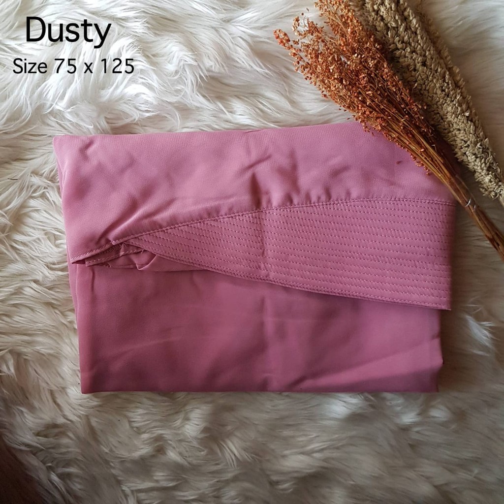 Hijab Jilbab Khimar Raudah Kancing-DUSTY