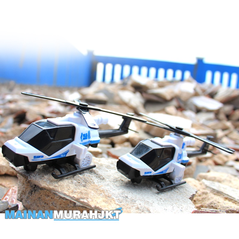 MAINANKEI ANAK MURAH HELICOPTER POLISI INDONESIA MM07 HELIKOPTER TERBANG MAINAN KENDARAAN UDARA