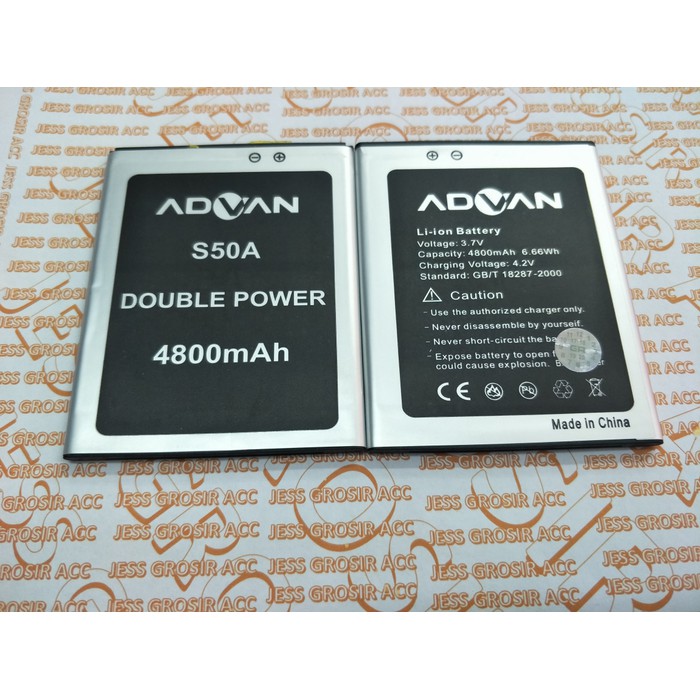 Baterai Battery Batre Original Double Power ADVAN Vandroid S50A