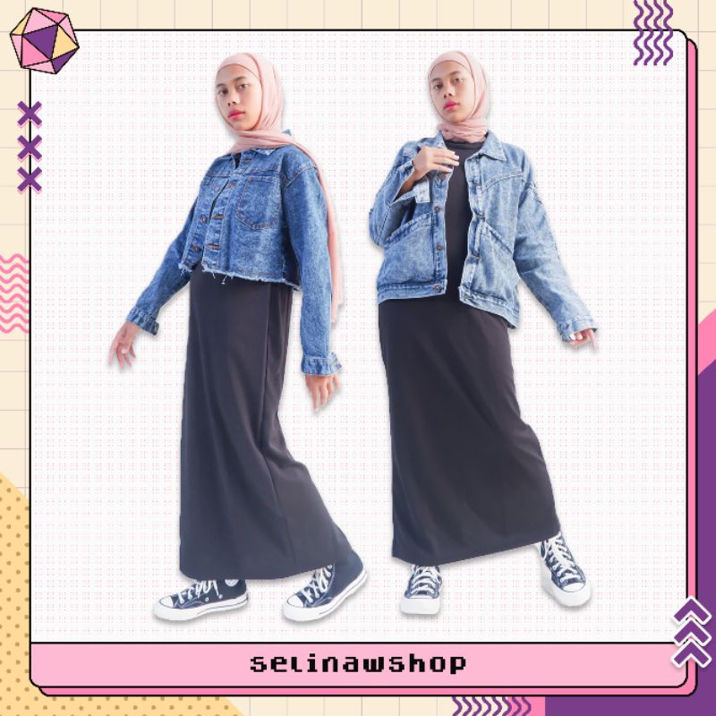INNER DRESS SCUBA / INNER DRESS SPAN / INNER DRES HITAM / MANSET DRESS HITAM / ROK MANSET HITAM / MANSET TERUSAN HIJAB HITAM / TERUSAN MANSET HIJAB / DALAMAN ROK SPAN / INNER SPAN SCUBA / MAXI SPAN DRESS / DRESS SPAN MAXI / INNER DRESS MURAH / BISA COD-2