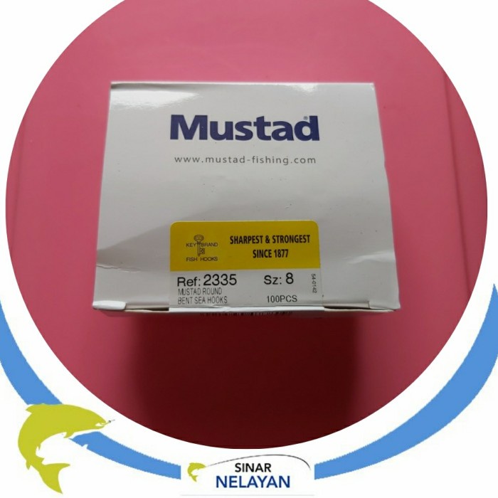 Kail mata pancing Mustad no 8 cap kunci 2335