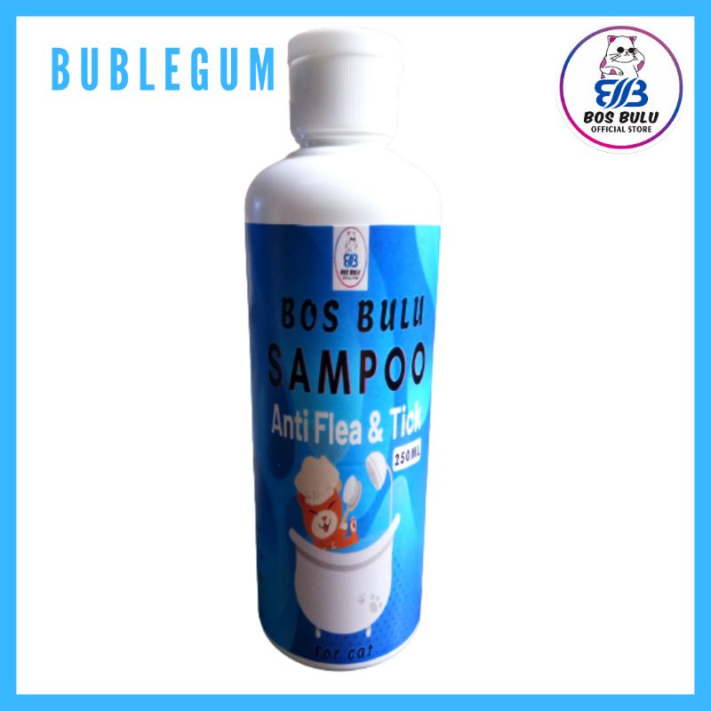 sampo anti kutu jamur bulu rontok flea and tick kucing 250ml