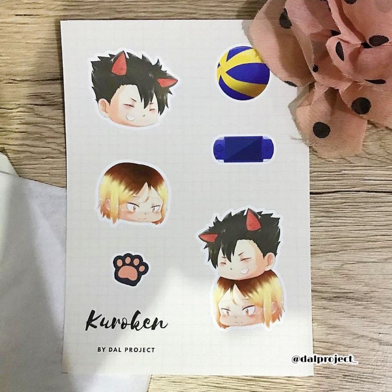 

Haikyuu Kuroo Kenma Kuroken Sticker Vinyl Kiss Cut (A6)