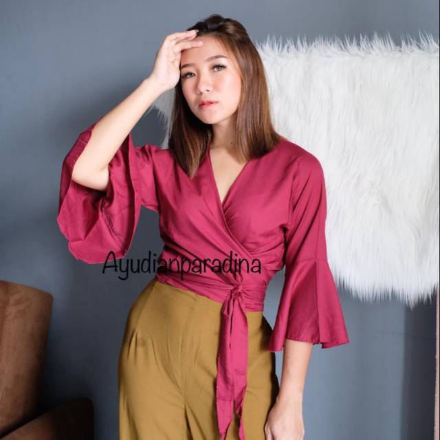 TOP STELLA ATASAN IKAT SABRINA