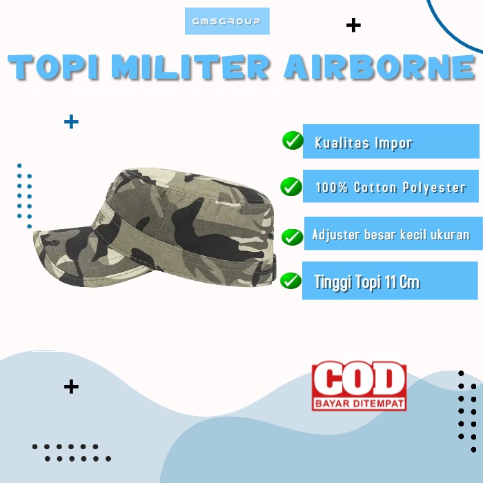 Topi KOMANDO Military hats Impor Caps Topi militer AIRBORNE dan AIRFORCE