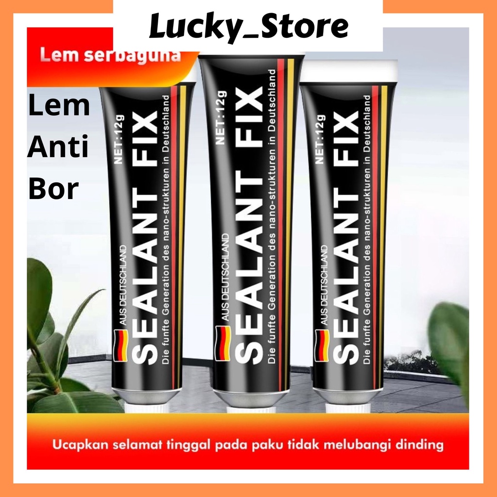 

Lem Besi Anti Bor SEALANT FIX Super Kuat Cepat KeringLem SEALANTFIX 40g / Lem Dinding Kaca Kayu Ubin Keramik Lem Serbaguna