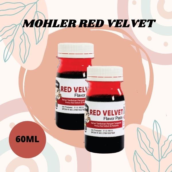 

TERLARIS Mohler Pasta Perisa Pewarna Aneka Rasa 60ml | MOHLER Pasta perisa pewarna RED VELVET | Pasta Perisa Pewarna MOHLER 60gr