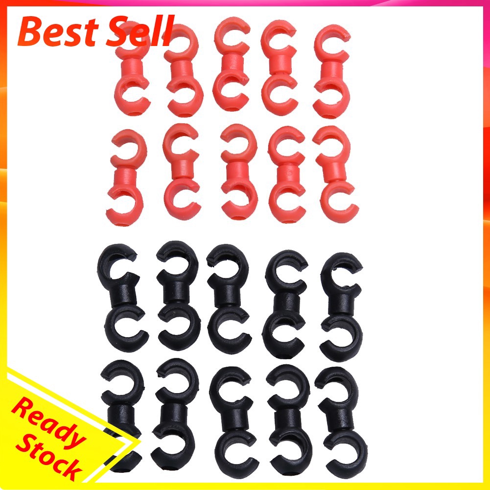 10Pcs Klip Housing Bentuk S untuk Casing Rem Sepeda MTB