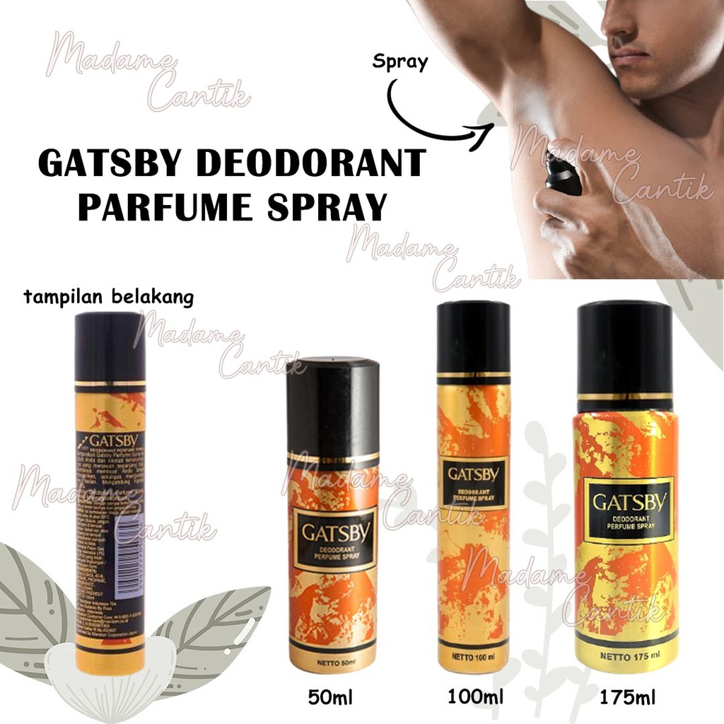 ✿ MADAME ✿ GATSBY DEODORANT PARFUME SPRAY - SPRAY PARFUM EAU DE TOILETTE DEODORAN BPOM