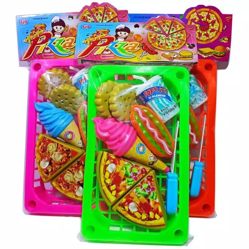 MAINAN ANAK PIZZA SET MAINAN EDUKASI ANAK MAINAN MASAK MASAKAN MAINAN ANAK PEREMPUAN