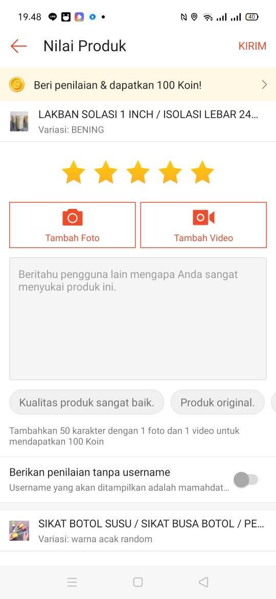 [100 Lembar] Rea Plastik Hd Tanpa Plong 15 X 22cm/ Packing Online Shop Plastik Paking Rea