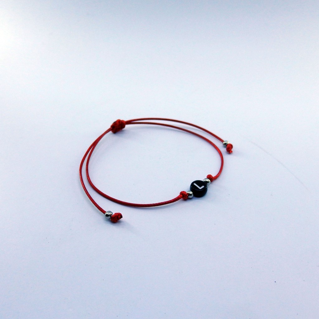 1Pcs Gelang Inisial Huruf A-S Gaya Simple Sederhana Elegan