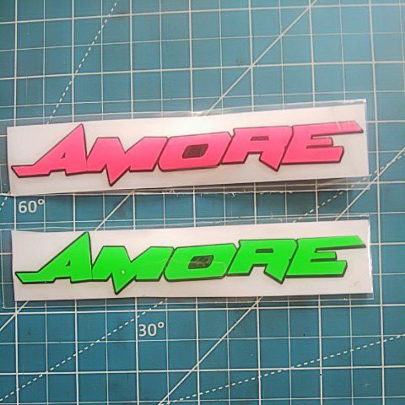 stiker cutting amore (mio) (A3)