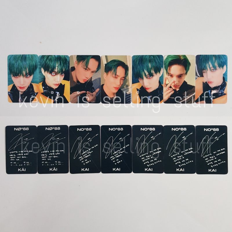 Unofficial EXO Kai Photocard PC Replica Album Obsession X-exo version A B Kihno