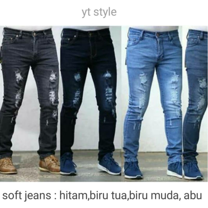 celana jeans pria | celana jeans pria sobek