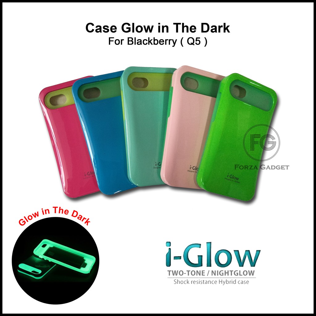 Case i-Glow for Blackberry Q5 (Glow in The Dark)