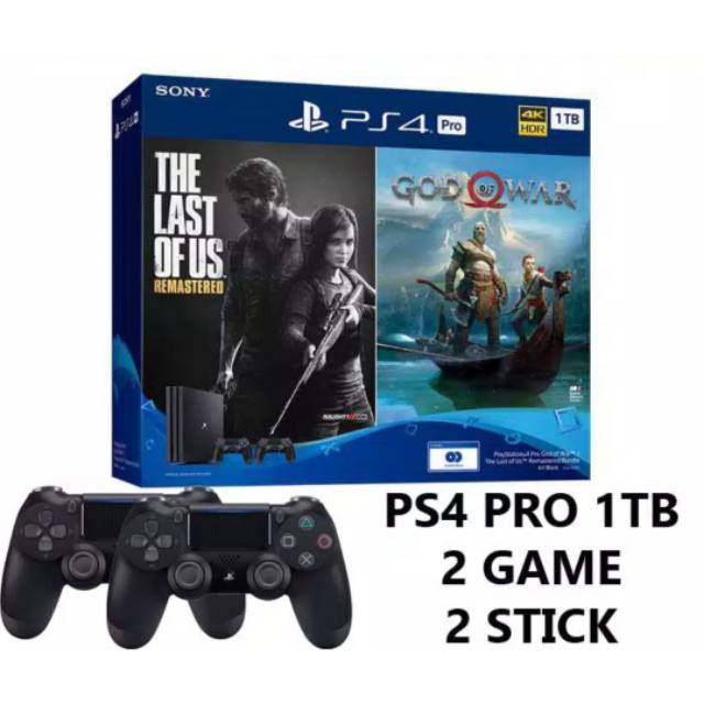 Ps4 pro 1tb Bundling 2 stik 2 game garansi 2 tahun