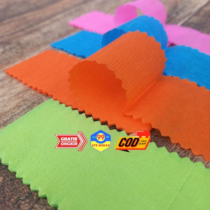 [isi 12]CREPE PAPER/Kertas krep/ART DECORATION/kertas Dekorasi/kertas hias