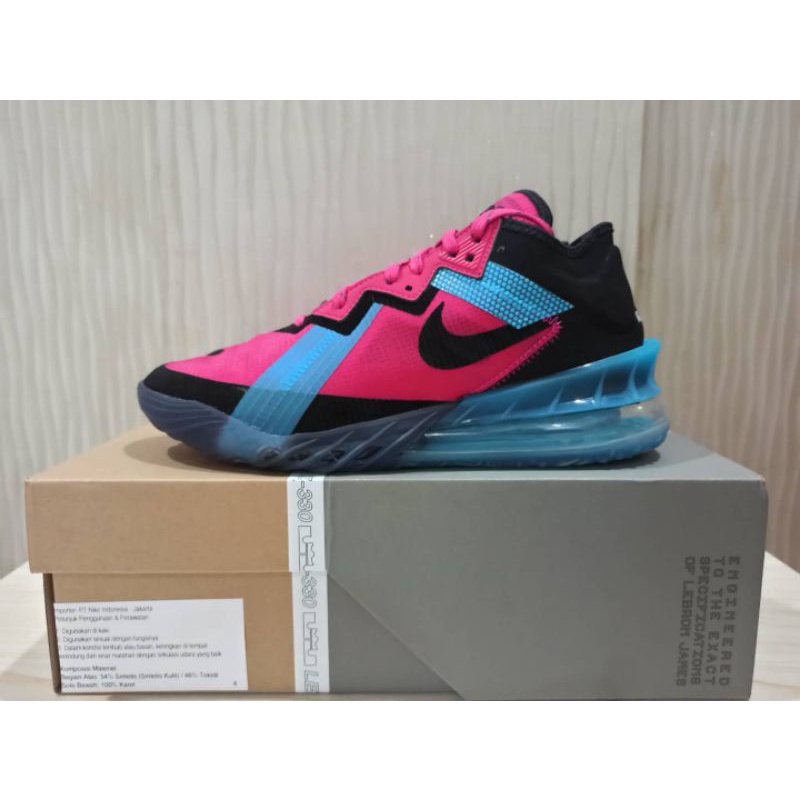 Sepatu Basket Lebron 18 Low Fireberry