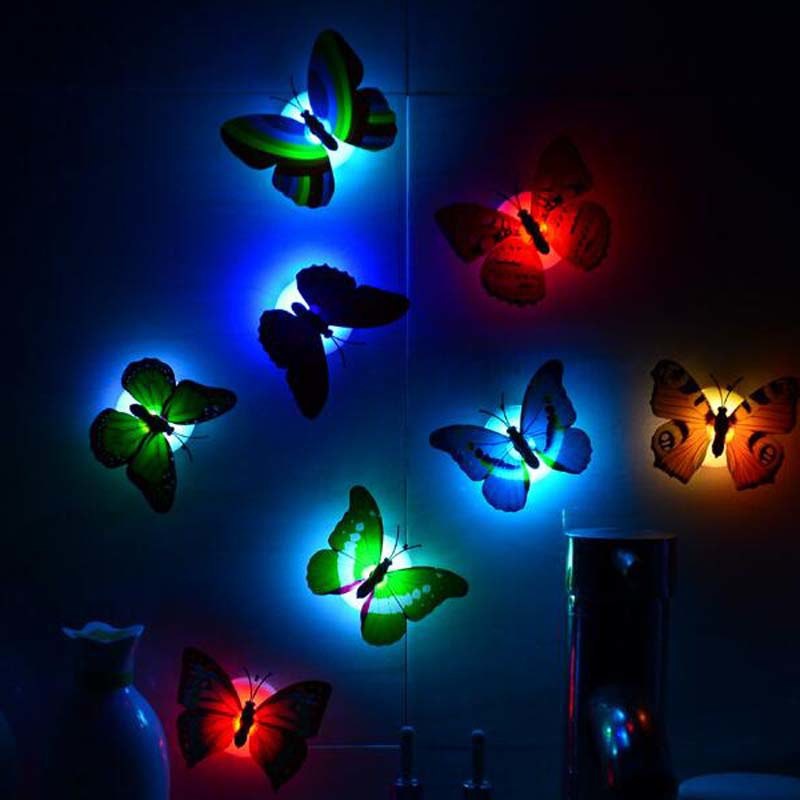 HH23 LED Kupu Kupu Lampu LED Dekorasi Ruangan Lucu Unik Pernak Pernik Cantik Untuk Dinding-6