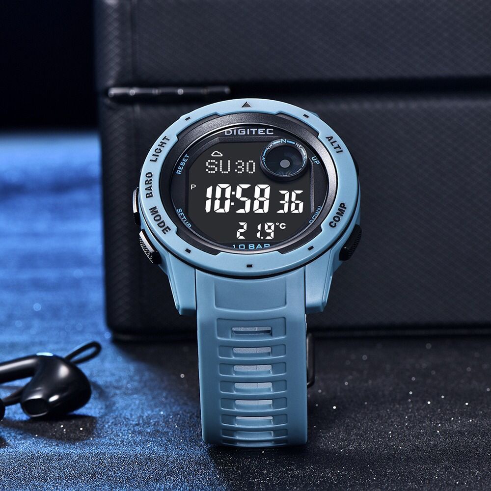 JAM TANGAN COWOK DIGITAL SPORT DIGITEC DS-8100 WATERESISTAN 100M/JAM TANGAN DIGITEC ORIGINAL/