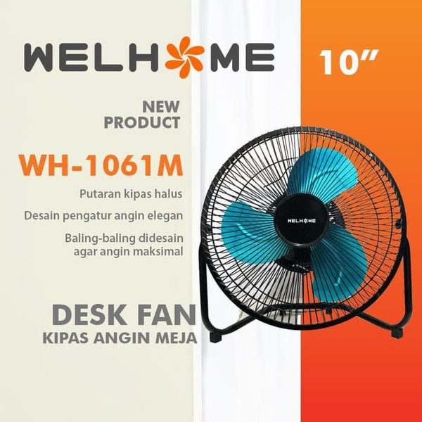 PAKET 1 DUS ISI 8PCS Kipas Angin Meja Tornado 10 Inch Welhome promo