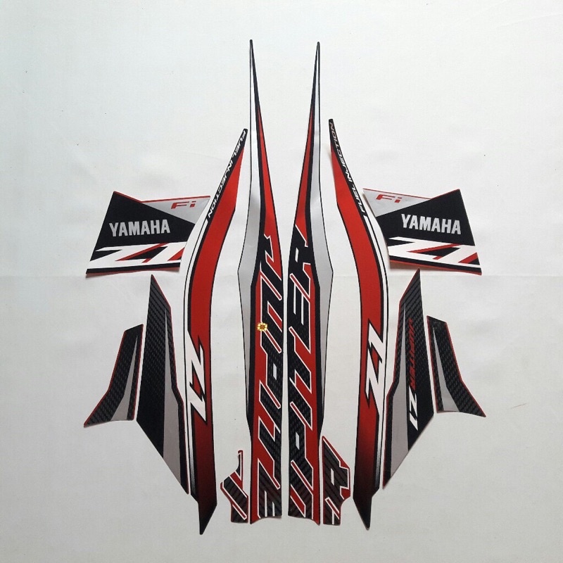 striping jupiter z1 2021 merah / stiker jupiter z1 2021 merah hitam