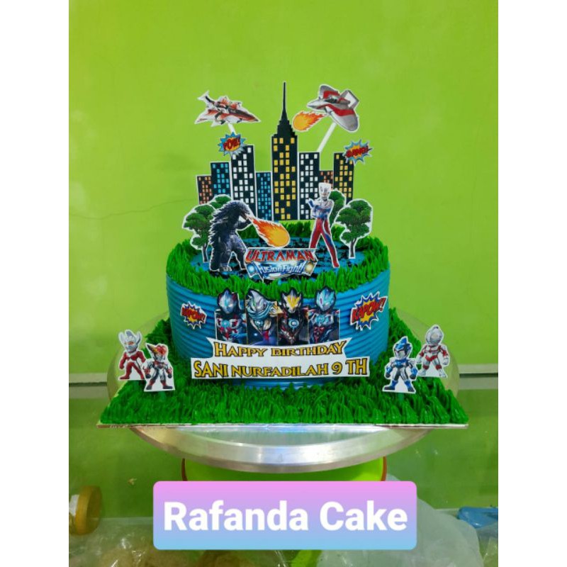 topper kue ulang tahun toper ultraman custom nama