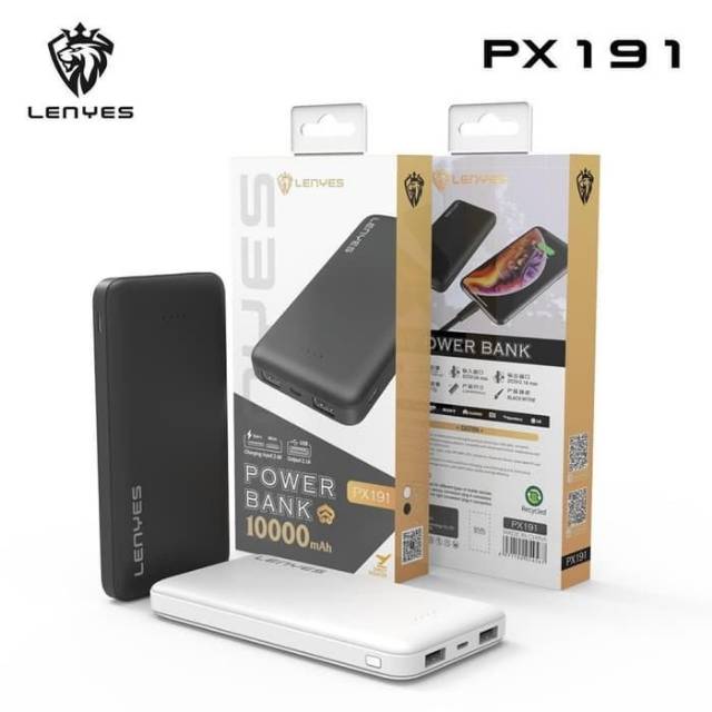 LENYES PX191 SUPER MINI POWER BANK 10.000 mAh ORIGINAL