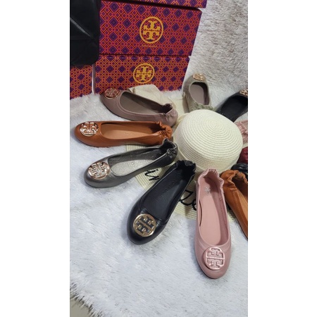 FLAT IMPORT LOGO GOLD BAHAN TOry Burch KODE 2208-1