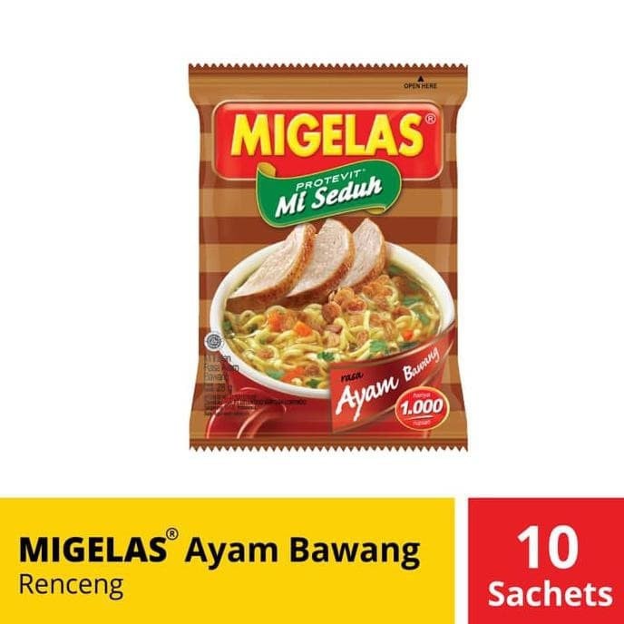 

Mie Gelas Migelas Ayam Bawang 10 Pcs Sachet 10Pcs
