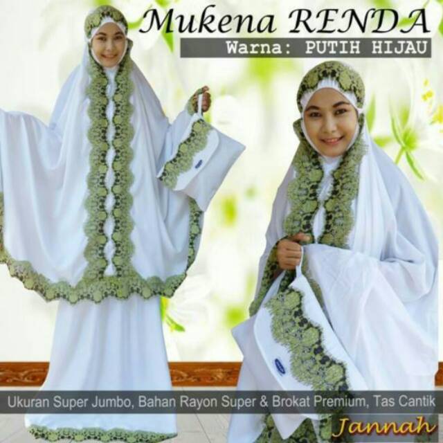 Mukena Bali Renda - White Series | Mukena Renda | Mukena Putih Renda | Mukena Putih Polos