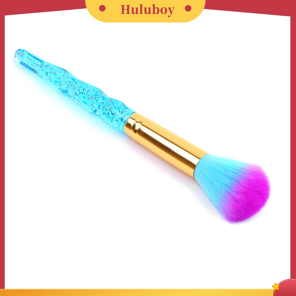 Huluboy Huluboy♡ Brush Bulu Lembut Warna-Warni Untuk Membersihkan Kutek Gel UV Manicure / Pedicure