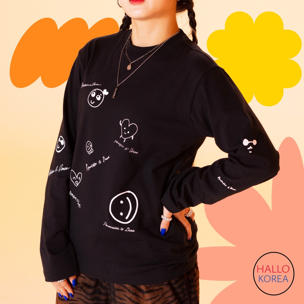 Kaos Lengan Panjang Jimin BTS Permission to Dance Concert LA Kaos BTS PTD Kpop