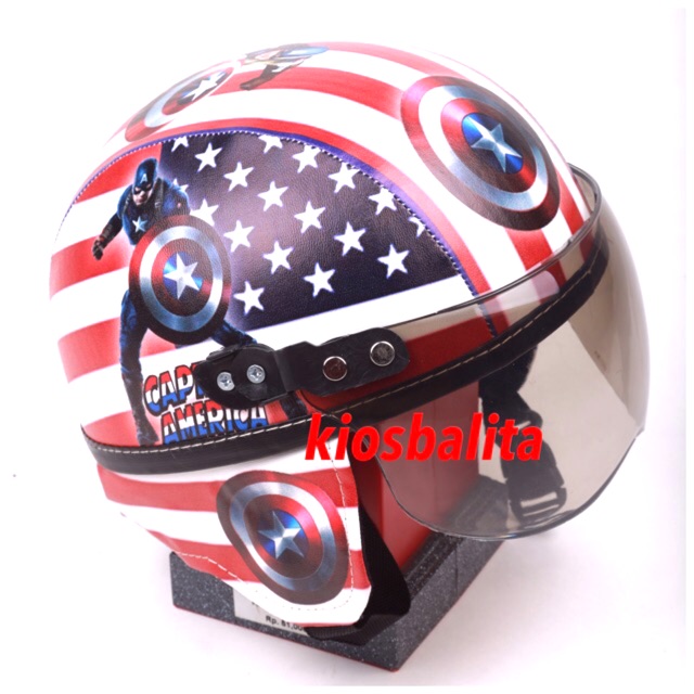 FREE BUBBLE WRAP!! HELM ANAK HIGH QUALITY PRINTING/ HELM ANAK RETRO SHINCHAN BEST QUALITY