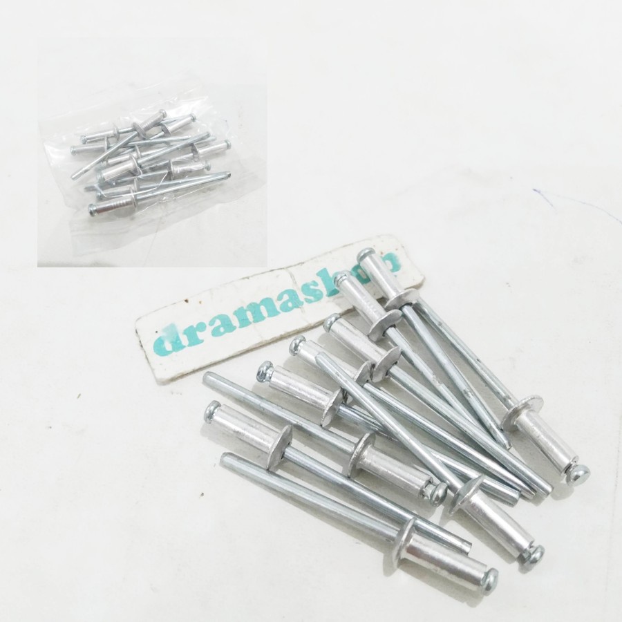 Paku blind rivet ripet rifet 4mm 4 mm set 10pcs