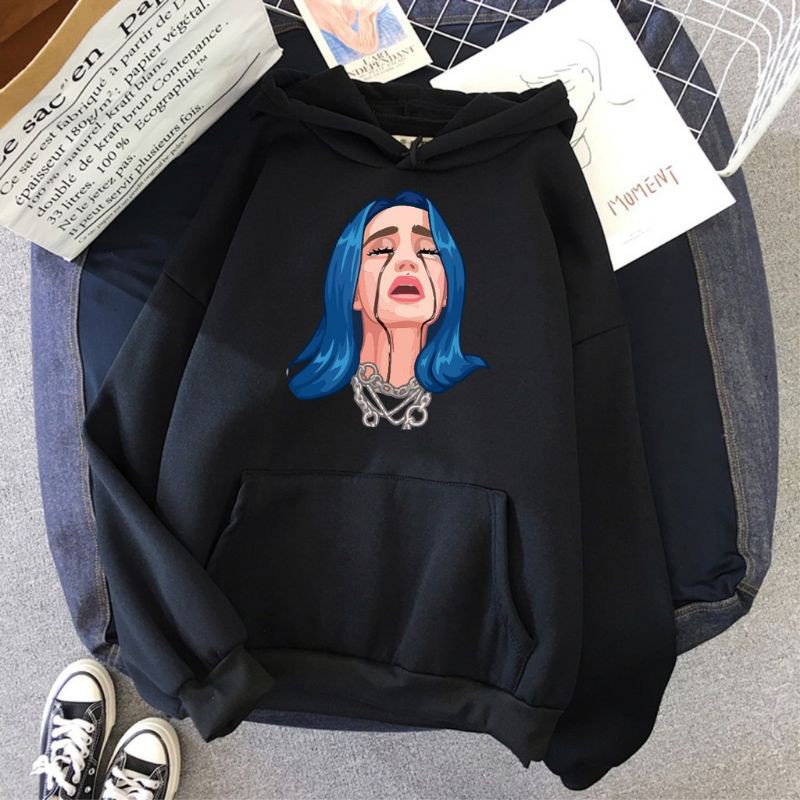 BILLIE CRYING SWEATER HOODIE WANITA PRIA TERMURAH TERLARIS'