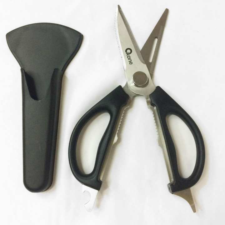 Oxone OX-902 3Pcs Multi-Function Kitchen Scissors Set , 3pcs Gunting Dapur Stainless Steel