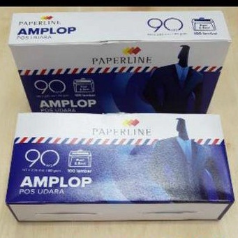 

PAPERLINE AMPLOP 90 APS AIRMAIL ( 1PAK isi 100pcs )