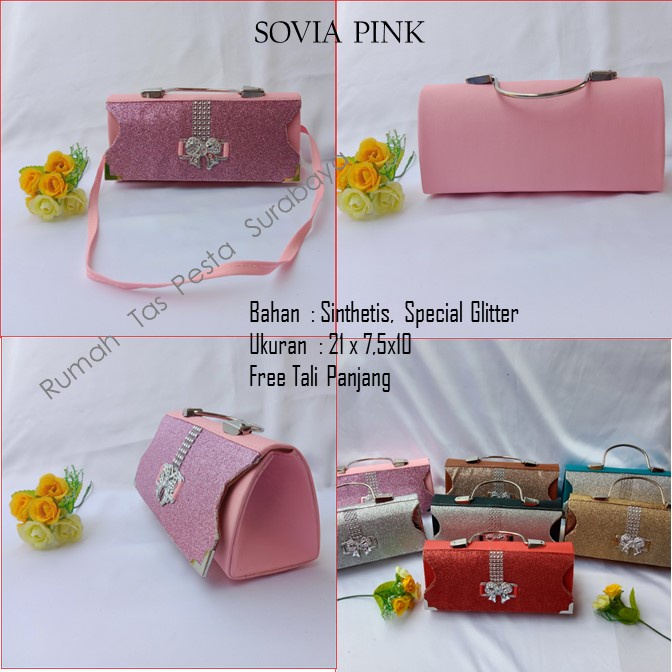 Tas Kekinian,Tas Satin,Tas Clutch,SOVIA PINK