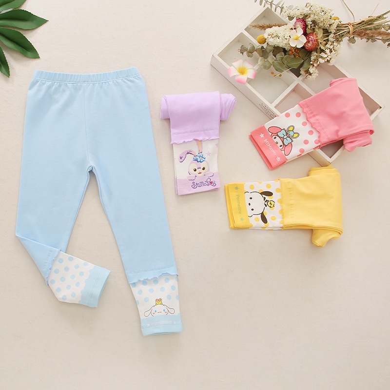 HappyOliver LEGGING DOTTY &amp; FRIEND legging anak perempuan celana panjang import