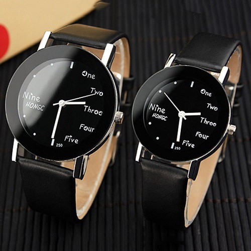 Produkm2602 Jam Tangan Couple Kulit Model Korea Shopee Indonesia
