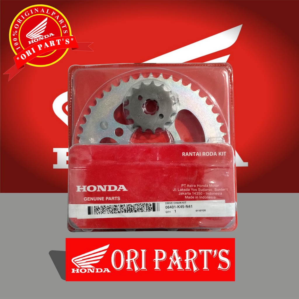 girset gir set gearset gir paket rantai roda cbr 150 led // 06401k45n41