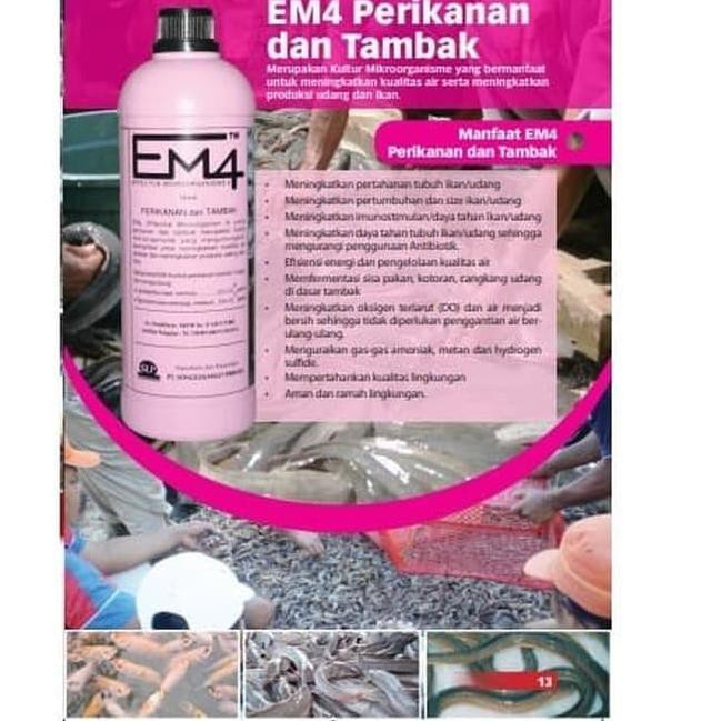 COD EM4 EM 4 Probiotik Perikanan  tambak Ikan Udang 1 Liter