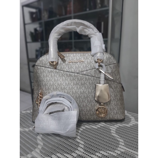 Michael Kors Jet set travel medium dome crossbody Pale Gold